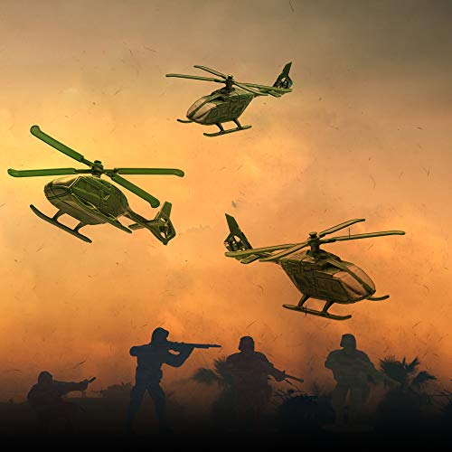 JaxoJoy 200-Piece Army Men Military Set - Cool Mini Action Figure Play Set w/ Soldiers, Vehicles, Aircraft & Boats - Pretend WWII Army Base & Military Toy Figurines for Boys - Thumbnail 6