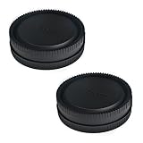 VKO E-Mount Body Cap and Rear Lens Cap Kit Compatible for Sony A6000 A6100 A6300 A6400 A6500 A6600 A5100 A5000 A7 III II A7R IV III II A7S II A9 NEX-7 NEX-6 NEX-5