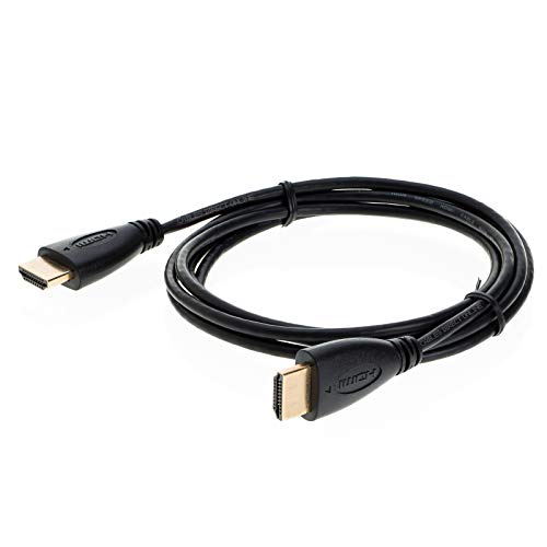 12FT Premium Gold Plated HDMI Cable With Audio & Ethernet Return Channel, v 1.4, 1080P FHD, Compatible with TV, DVD, PS4, XBOX, Bluray (12FT, Black)