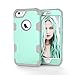 iPhone 6 Case,iPhone 6S Case, AOKER Hybrid Heavy Duty Shockproof [Perfect] Hard Plastic +Soft Silicon Rubber Armor Defender Impact Protection Best Protective Case for iPhone 6/6S (Mint Grey)