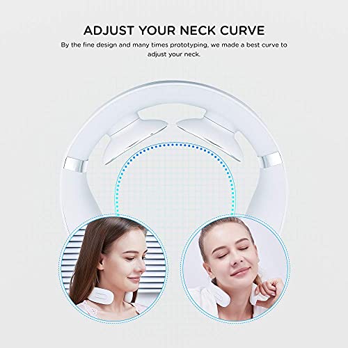 Tunnu Neck Massager for Pain Relief, Deep Tissue with Heat, Hands-Free Portable, 5 Modes 16 Levels Hand Massage Simulation, Intelligent Massage for Sore Relief, A Gift with Free Handbag