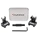 SOUFORCE Flip Up BUIS Picatinny Rail Mounted Backup Iron Sights for Rifle Includes Front Sight Adjustment Tool for Picatinny Rail and Weaver Rail