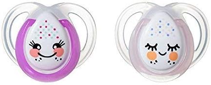 Closer To Nature Night Time Soother Twin Pack - 0-6m (Pink)
