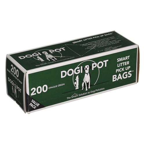DOGIPOT 1402-30 30 Roll Case, Litter Pick up Bag Rolls, 200 Bags per Roll (6000…