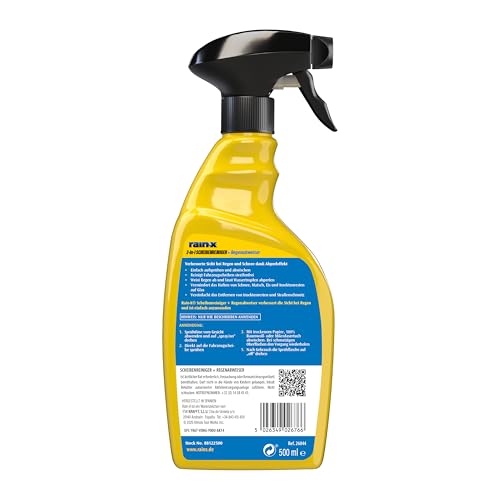 Rain-X 2-in-1 Scheibenreiniger - Regenabweiser - Streifenfreie Reinigung - Schutz vor Schmutz, Schnee und Insekten - 500 ml thumbnail 2