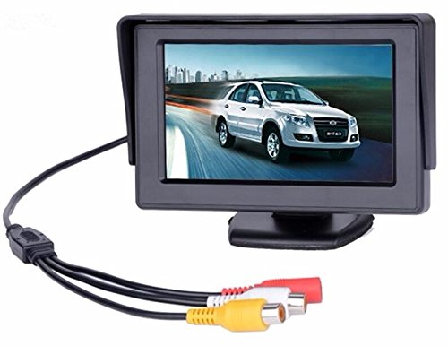 BW 4.3 inch TFT LCD Car Monitor Car Reverse Parking Monitor with LED Backlight Display for Rear View Camera DVD