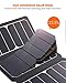 MOOLSUN Solar Charger 28W Portable Sunpower PU Solar Panel Charger with 3 USB Output Ports Waterproof Foldable Camping Travel Charger for Tablet Ipad iPhone and More