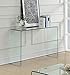 Coaster Home Furnishings - Ripley - Glass - 43-Inch Console Table with Tempered Bent Glass - Contemporary Style - Entryway and Living Room - Clear - 705329
