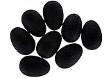 12 Chalk Board Black Non Fillable Plastic Easter Eggs
