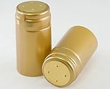 Shrink Caps for Wine Bottles - Matte Gold Pack of 50