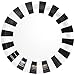 Disposable Plates - 80-Count Paper Plates, Party Supplies for Appetizer, Lunch, Dinner, and Dessert, Black and White Striped Design, 9 Inches in Diameter