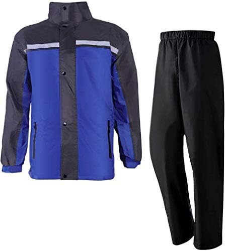 Lilystar レインスーツ レインコート 上下セット レインウェア メンズ レディース 防水 撥水 透湿 雨カッパ 雨具 原付用 自転車 アウトドア 作業用 釣り 登山 収納袋付き
