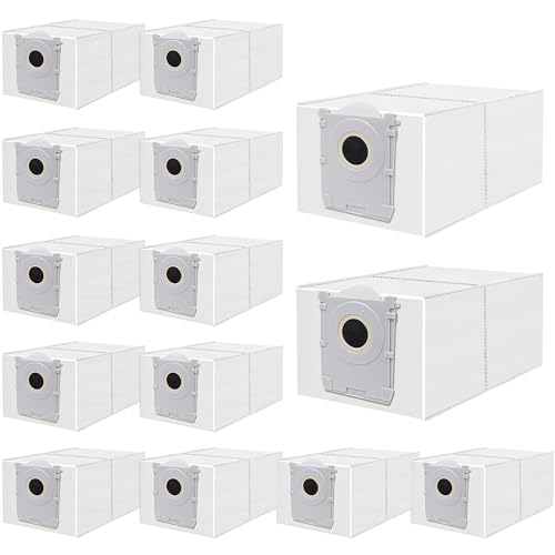 14 Sacchetti per Ecovacs DEEBOT X9 Pro/X8 Omni, T50/T50 Max/T50 Pro Omni, T80 Omni, T30C Pro Omni Aspirapolvere,Accessori per Sacchetti per Carbone Attivo