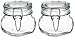 Bormioli Rocco Fido Clear Glass Jar with 85 mm Gasket,0.5 Liter (Pack of 2)