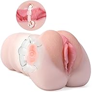 Male Masturbator Sex Toys, ZEMALIA Diana Realistic Vagina Pocket Pussy Adult Toy Built-in Cock Ring Close-Ended Stroker for Man Masturbation