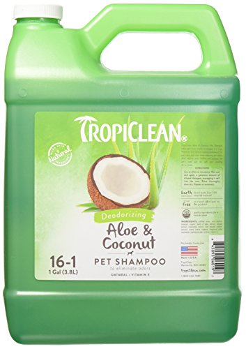 Tropiclean Deodorizing Aloe and Coconut Pet Shampoo, 1 Gall