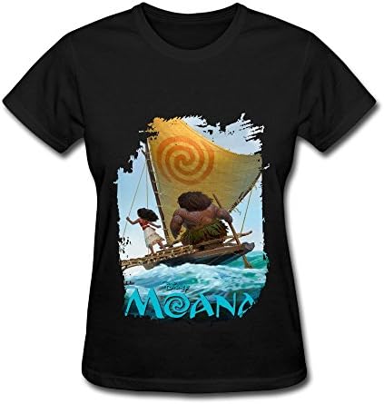 Hot Movie Moana T Shirt For Women Black