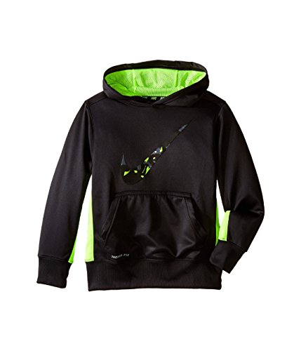 Nike KO 3.0 Swoosh PO Hoodie - Boys Youth 8-20 Shirts Anthracite Volt
