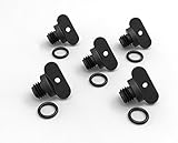 KEMIMITO, 5 Pack Manifold Engine Block Drain Plug Kit