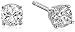 14K White Gold Diamond Stud Earrings (1/4 cttw, K-L Color, I2 Clarity)