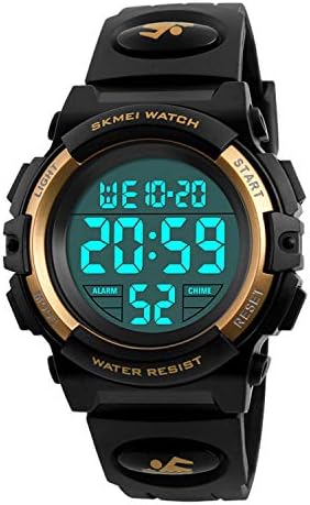 Kid's Digital Watch Outdoor Sports 50M Waterproof Electronic Watches Alarm Clock 12/24 H Stopwatch Calendar Boy Girl Wristwatch