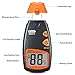 Wood Moisture Meter, Dr.meter Digital Portable Firewood Wall Paper Water Moisture Tester, Digital LCD Display with 2 Test Probe Pin and one 9V Battery, Range 5% - 40%, Accuracy: +/-1%, MD812