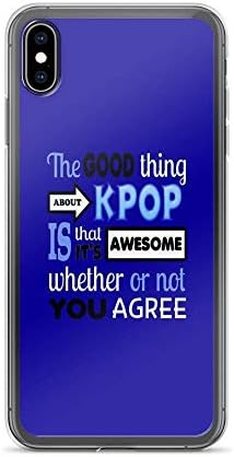 iPhone XR Case Cases Clear Anti-Scratch Good Thing About Kpop - Blue, Kpop Cover Case for iPhone XR, Crystal Clear
