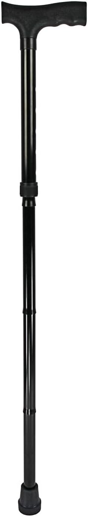 Senioactive PX Rod Model Acapulco for a All-Day Life Folding Walking Stick Black