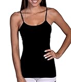 Body Beautiful Women's 2 Pack Slimming Seamless Camis With Built-In Bra