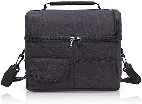 Lunch Bag Lunchbots Bag for Women/Kids/Men Oxford Durable Waterproof with Handle Adjustable Shoulder Insulated for Office/School/Picnic