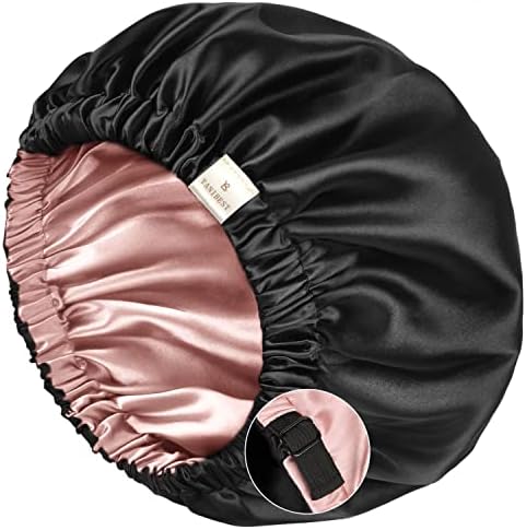 YANIBEST Silk Bonnet for Sleeping Satin Double Layer Adjustable