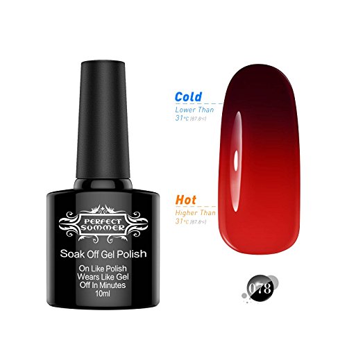 Perfect Summer New Best Mood Temperature Colors Changing Chameleon Gel Nails Polish Gloss Shiny UV Led Soak Off Salon Nails Lacquers #78 dark purple/red Perfect Summer New Best Mood Temperature Colors Changing Chameleon Gel Nails Polish Gloss Shiny UV Led Soak Off Salon Nails Lacquers #78 dark purple/red