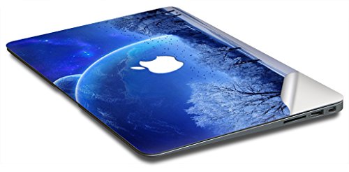 UESWILL Full Body Sticker for 13" MacBook Air, [Anti-scratch] Vinyl Art Skin Decal Sticker- Set w/ Keyboard,Palmrest,Touchpad,Upper & Bottom Skin+Microfibre Cleaning Cloth,(Moonlight) - Thumbnail 5