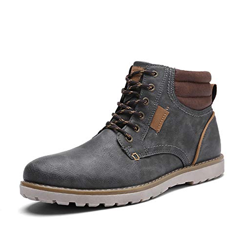 Photo 1 of EYUSHIJIA Men's Waterproof Snow Boots Hiking Boot (10.5 D(M) US, Dark Gray)
