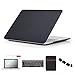 Se7enline 2016-2018 MacBook Pro 15 Case Soft-Touch Matte Plastic Hard Cover for MacBook Pro 15 inch A1707/A1990 with Touch Bar Touch ID with Sleeve, Keyboard Cover, Screen Protector, Dust plug, Black