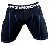 Compression Shorts with Built-in Jock Strap Supporter with Athletic Cup Pocket for Sports, Small