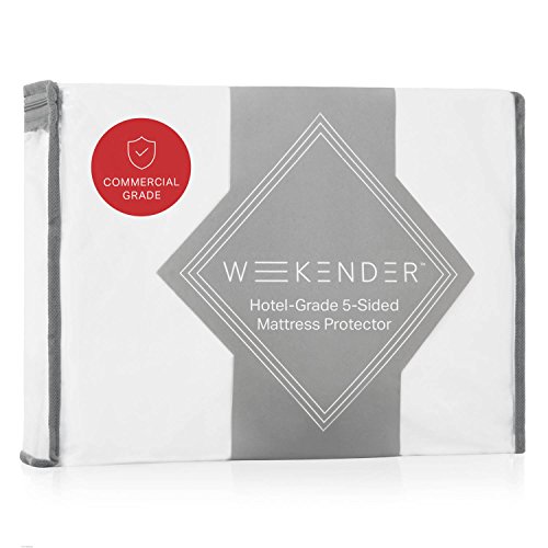 WEEKENDER Premium Commercial-Grade 5-Sided Mattress Protector - Waterproof - Quiet - Breathable - High Heat Dryer Proof - Bleachable - Reinforced Seams - Queen - Thumbnail 7