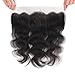 Lace Frontal Body Wave 13X4 Ear to Ear Lace Frontal Closure 10A Brazilian Virgin Human Hair Frontal with Baby Hair with pre-plucked Natural Color (BW 16inch)