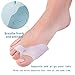 DUORUI 2 PCS Bunion Corrector, Bunion Pads, Toe Separators, Bunion Splitter, Big Toe Straightener for Women and Men