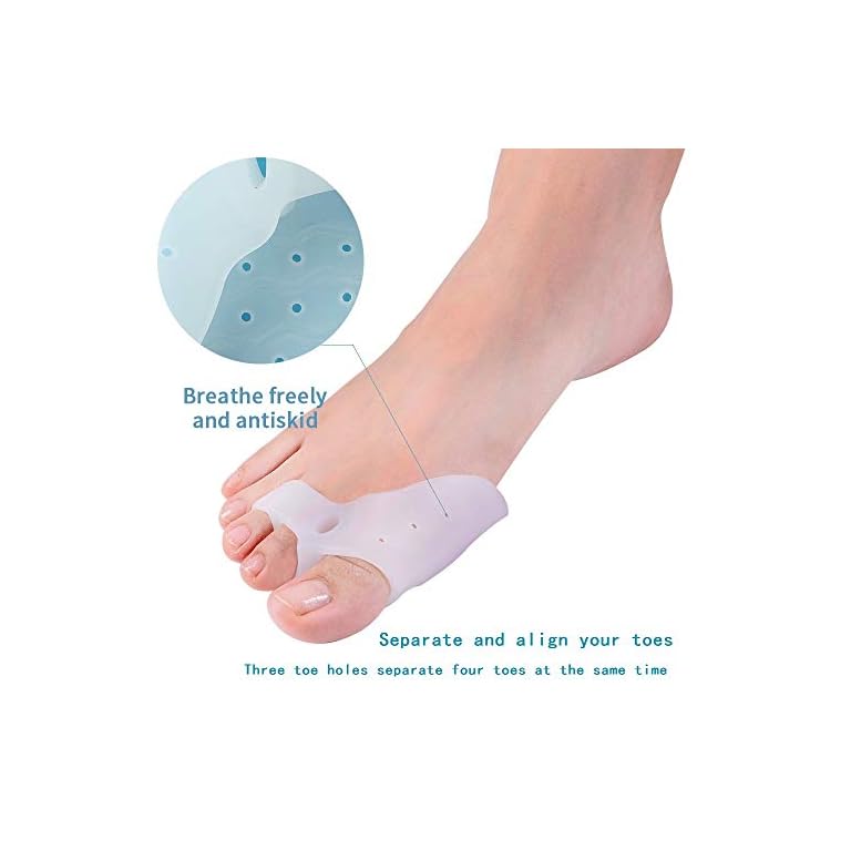 DUORUI 2 Pairs Bunion Corrector, Toe Separator Hammer Toes, Toe