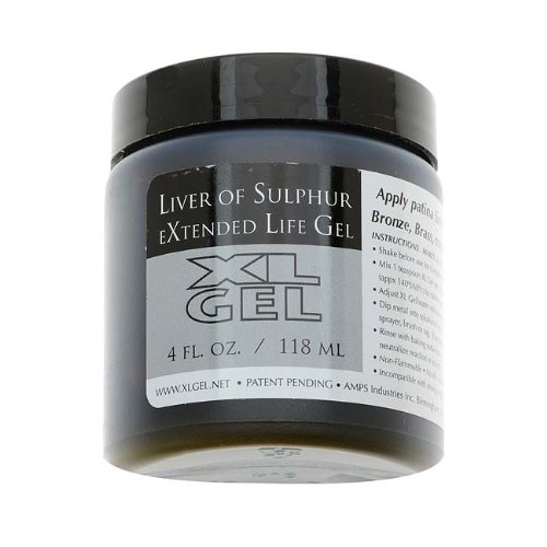 XL Gel Extended Life Liver of Sulfur Patina Oxidation Gel 4 ounces