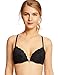 DOBREVA Women's Push Up Bra Racerback Front Closure Bras Lace Padded Underwire Plunge Floral Black 36AA