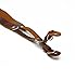 CEARI Premium Camera Leather Shoulder Neck Strap Belt for Canon Nikon Pentax Olympus Sigma Sony Fujifilm Casio Panasonic DSLR Camera + MicroFiber Clean Cloth - Coffee