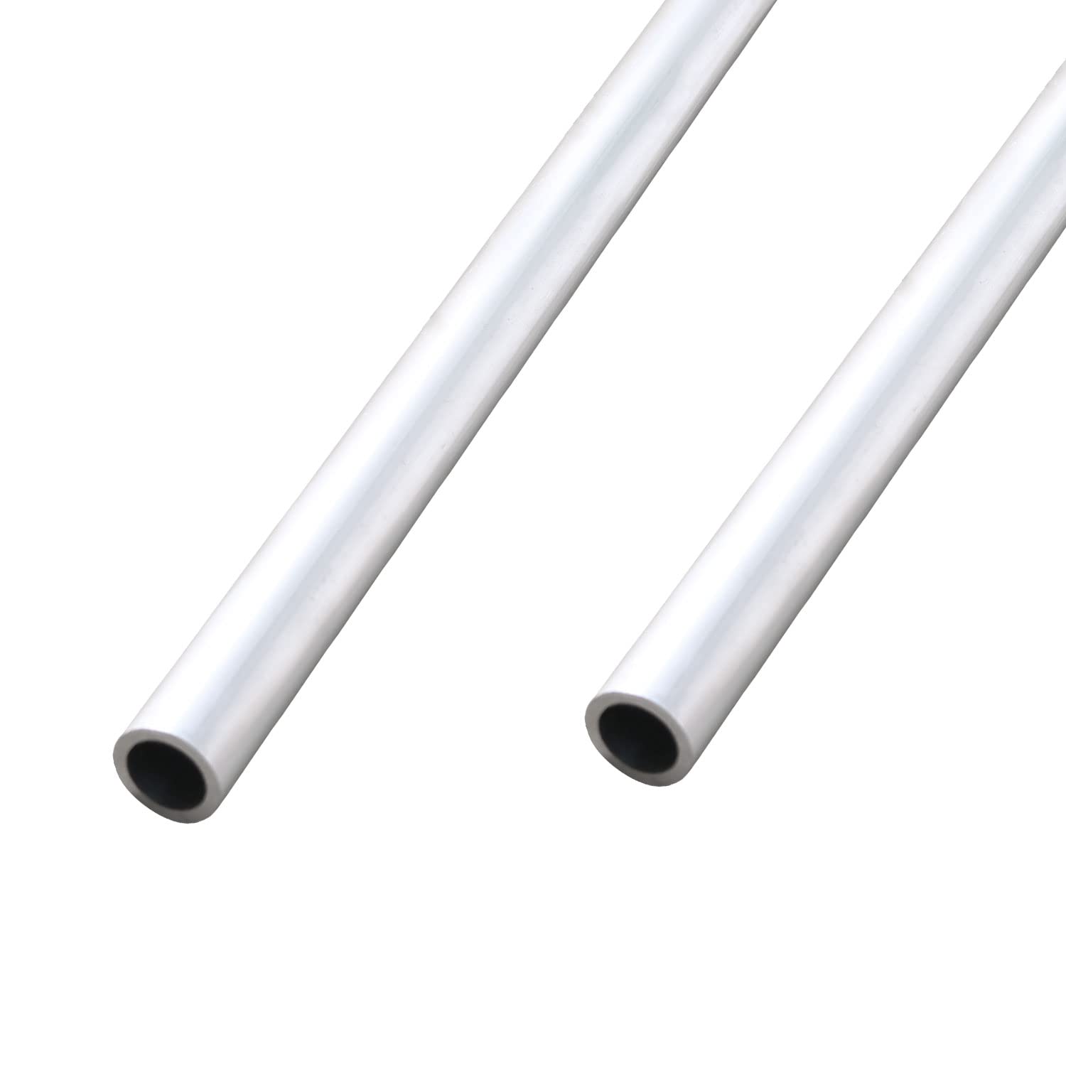 Aopin Round Aluminum Tube 14mm/0.55" ID x 20mm/0.79" OD x 300mm/11.8" Length, Seamless Aluminum Straight Tube 2 PCS
