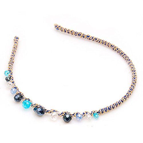 Casualfashion 6Pcs Sparkly Girls Women Rhinestone Headbands Beaded Crystal Hair Band