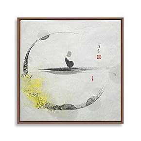 Framed Canvas Wall Art-Zen-Canvas Prints Home Artwork Decoration for Living Room,Bedroom - 16x16 inches