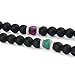 UINSTONE NATURAL GEMSTONE #Bracelet #Necklace #108 FROSTED TOP GRADE BLACK AGATE #3 Beautifully Crafted Natural Stones