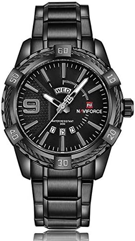 Buy NAVIFORCE 9117S Luxury Brand Mens Sport Watch Full Steel Quartz Watches Men Date Waterproof Military Clock Man relogio Masculino | (Color:BB) in Saudi Arabia
