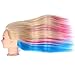 Mannequin Head, TopDirect 29 Inch Long Colorful Hair Cosmetology Mannequin Head Hair Styling Hairdressing Practice Training Doll Heads with Clamp Holder and Tools