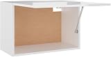 vidaXL Modern Kitchen Cabinet, White Chipboard, 60x31x40cm, Storage Shelf view 6